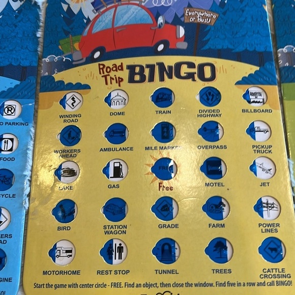 7 Road auto car trip bingo cards - Picture 7 of 8